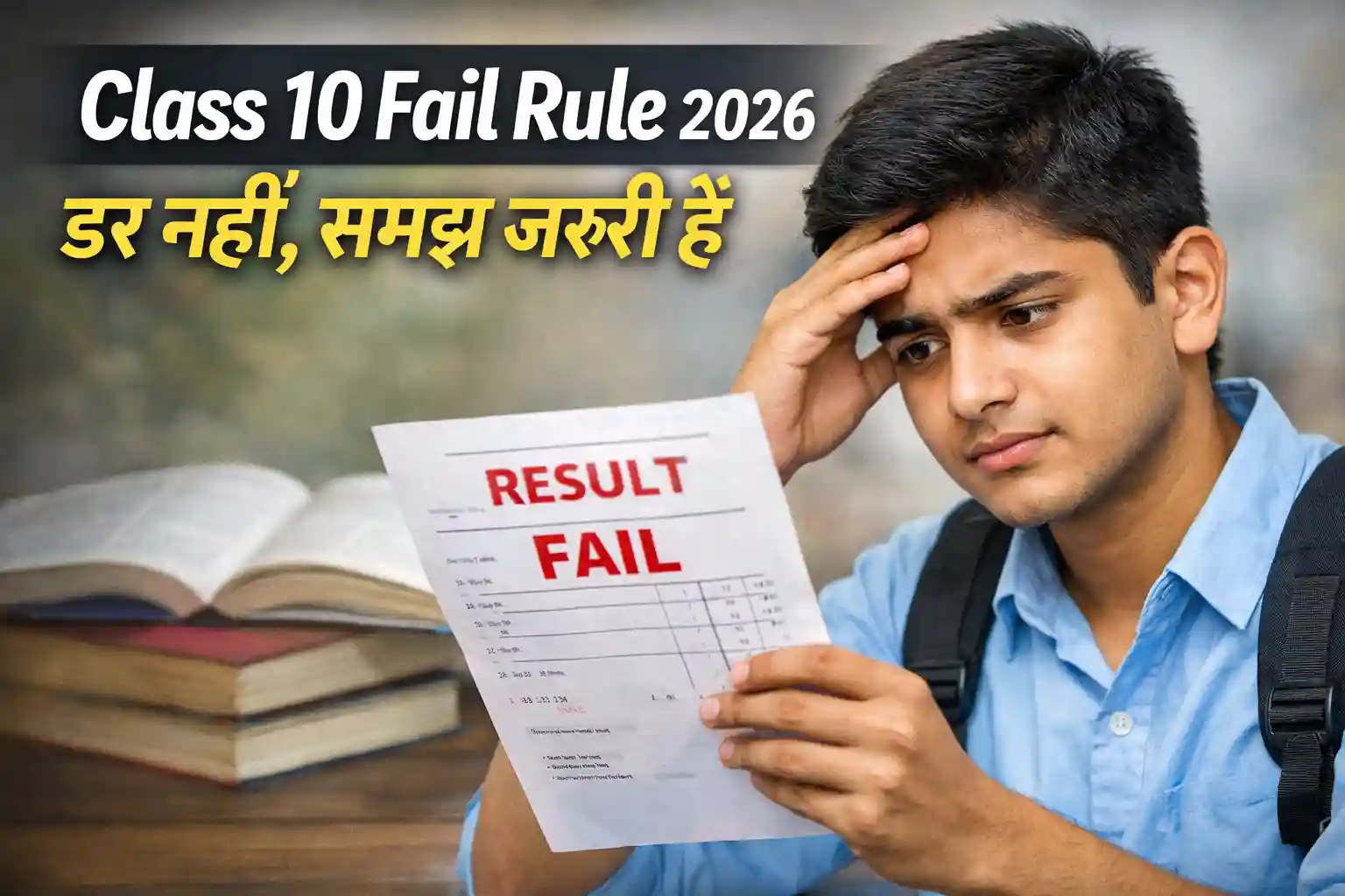 Class 10 Board Exam 2026 fail rule explained for students in Hindi